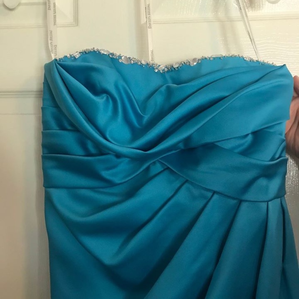 sky blue prom dress